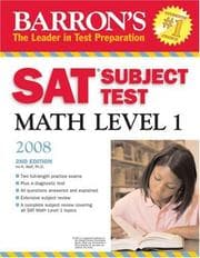 Tapa de Barron's SAT Subject Test Math Level 1 2008