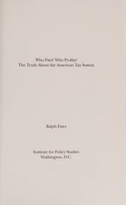 Tapa de Who pays? who profits?