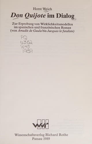 Tapa de Don Quijote im Dialog
