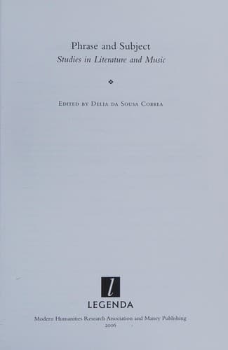 Tapa de Phrase and subject