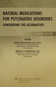 Tapa de Natural medications for psychiatric disorders