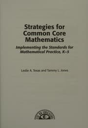Tapa de Strategies for Common Core Mathematics
