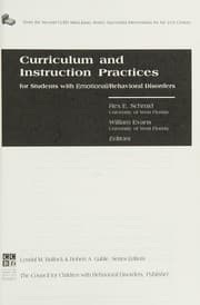 Tapa de Curriculum & Instruction Practices for Students With Behavioral Disorders (Successful Interventions for the 21st Century)
