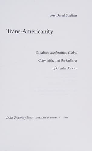 Tapa de Trans-Americanity