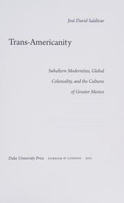 Tapa de Trans-Americanity