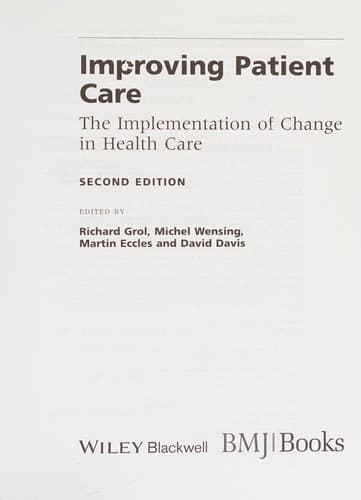 Tapa de Improving patient care