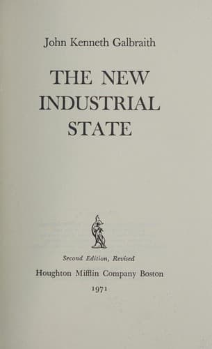 Tapa de The new industrial state