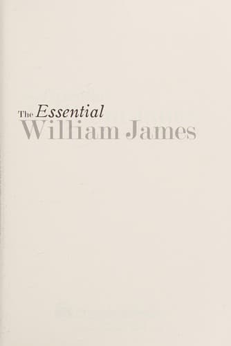 Tapa de Essential William James