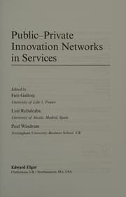 Tapa de Public-Private Innovation Networks in Services