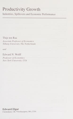 Tapa de Productivity Growth