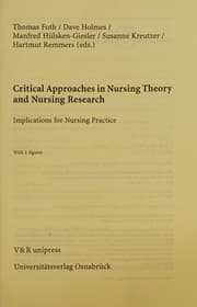 Tapa de Critical Approaches in Nursing Theory and Nursing Research