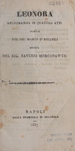 Tapa de Leonora