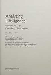 Tapa de Analyzing intelligence