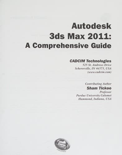 Tapa de Autodesk 3ds Max 2011