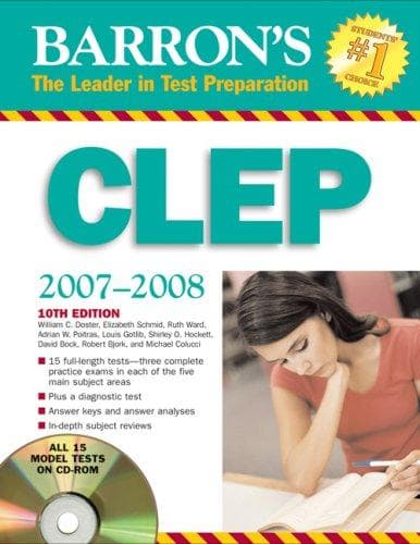 Tapa de Barron's CLEP