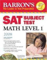 Tapa de Barron's SAT Subject Test Math Level 1 2008 with CD-ROM