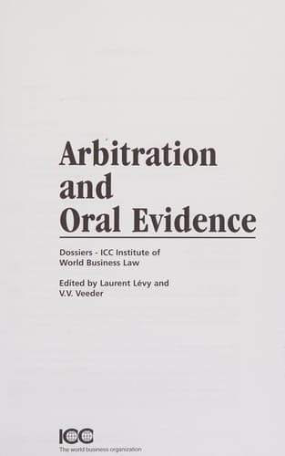 Tapa de Arbitration and Oral Evidence