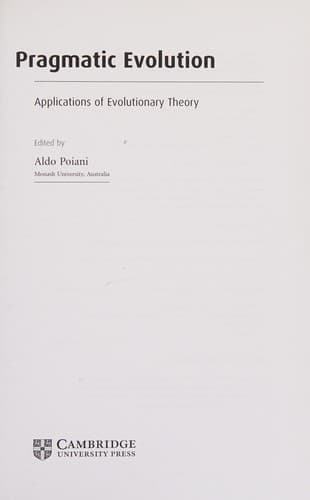 Tapa de Pragmatic evolution