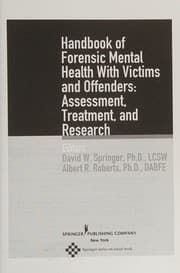 Tapa de Handbook of forensic mental health with victims and offenders