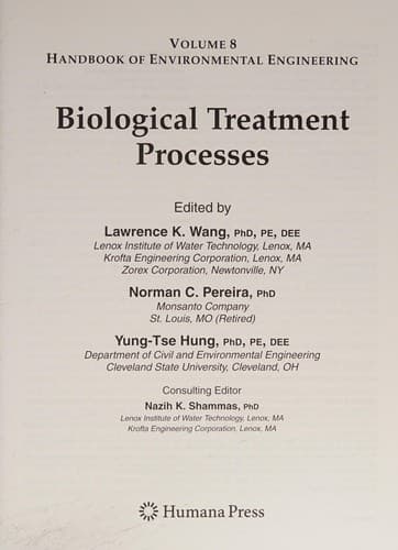 Tapa de Biological treatment processes