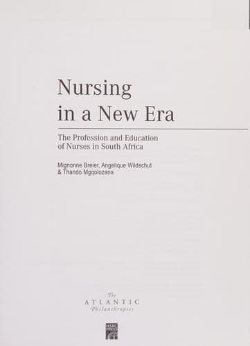 Tapa de Nursing in a New Era