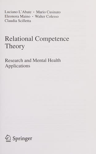 Tapa de Relational competence theory