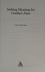 Tapa de Seeking meaning in Goethe's Faust