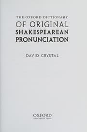 Tapa de Oxford Dictionary of Original Shakespearean Pronunciation