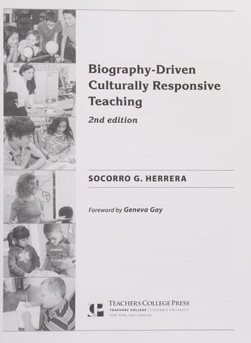 Tapa de Biography-Driven Culturally Responsive Teaching