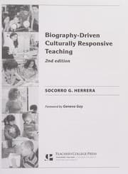 Tapa de Biography-Driven Culturally Responsive Teaching