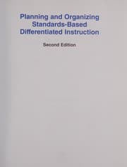 Tapa de Planning and Organizing Standards-Based Differentiated Instruction