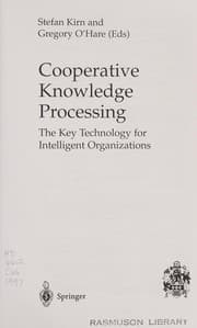 Tapa de Cooperative knowledge processing