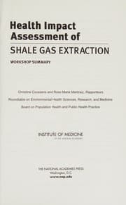 Tapa de Health Impact Assessment of Shale Gas Extraction