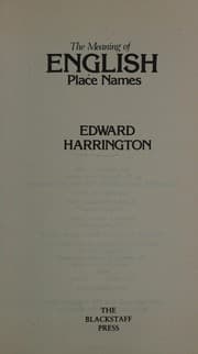 Tapa de The meaning of English place names