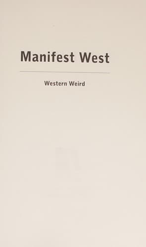 Tapa de Western Weird
