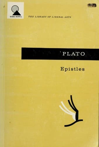 Tapa de Plato's epistles