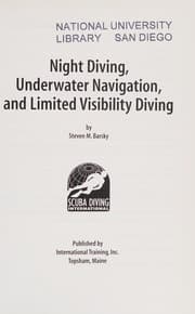 Tapa de Night Diving, Underwater Navigation, and Limited Visibility Diving