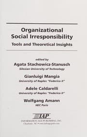 Tapa de Organizational Social Irresponsibility
