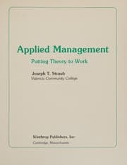 Tapa de Applied management