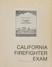 Tapa de California fire fighter exam