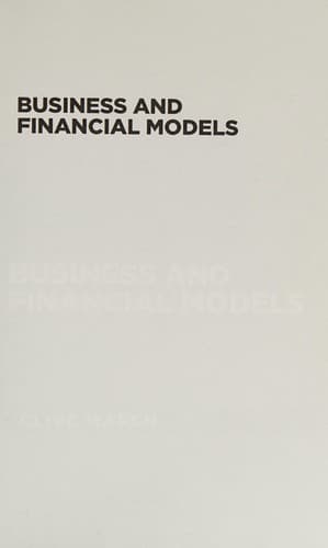 Tapa de Business and Financial Models