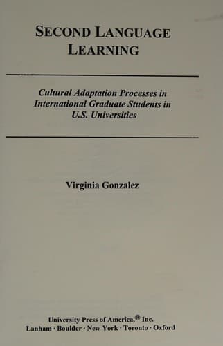 Tapa de Second language learning