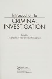 Tapa de Introduction to ciminal investigation