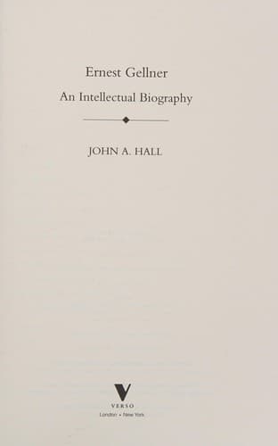 Tapa de Ernest Gellner