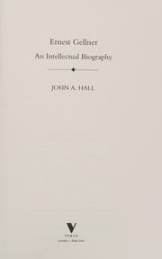 Tapa de Ernest Gellner