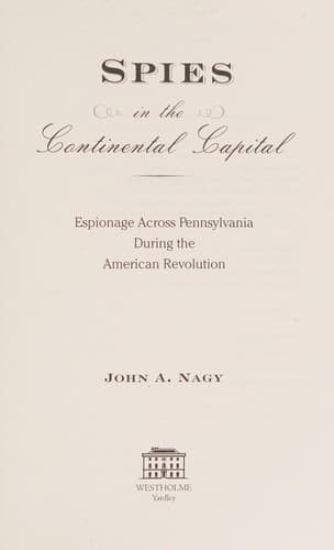 Tapa de Spies in Continental Capital