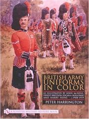 Tapa de British army uniforms in color