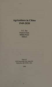 Tapa de Agriculture in China, 1949-2030