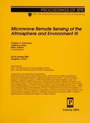 Tapa de Microwave remote sensing of the atmosphere and environment III