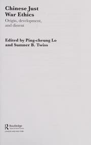 Tapa de Chinese Just War Ethics